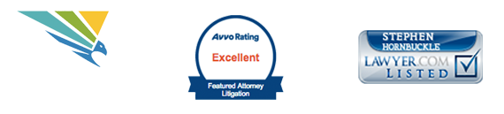 trust logos - Washington State Association for Justice Logo, AVVO rating Excellent - Lawyer.com
